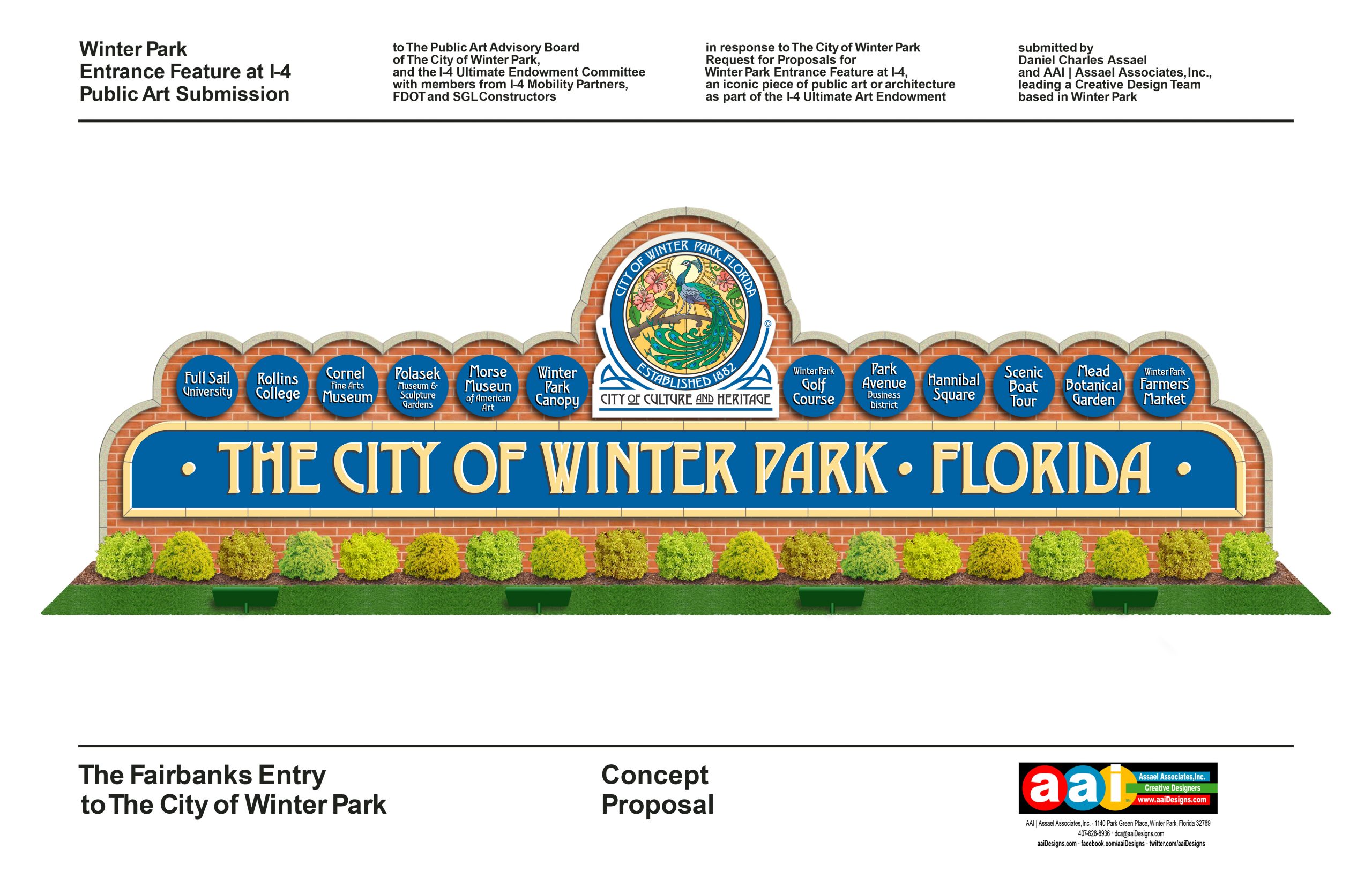 Public Art Submission: City of Winter Park Fairbanks Entry